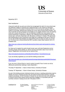 School Direct: letter to headteachers Sept 2013 [DOC 148.50KB]