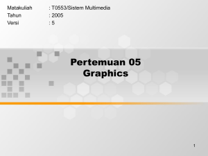 Pertemuan 05 Graphics Matakuliah : T0553/Sistem Multimedia