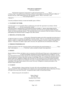 UH Industry Agreement (Word format)