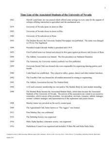 Time Line of the Associated Students of the University of...  1