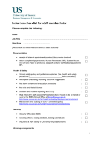 Induction checklist for new staff [DOCX 72.80KB]