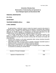 Memorandum of Understanding and Agreement (MOUA)