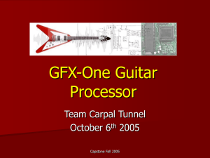 GFX-One Guitar Processor Team Carpal Tunnel October 6