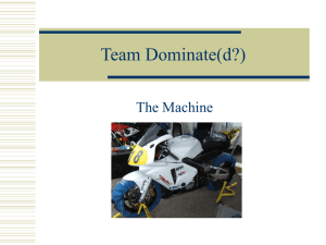 Team Dominate(d?) The Machine