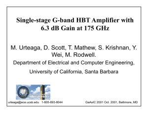 175 GHz 6.3 dB gain tuned amplifier