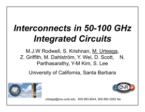 Interconnects in 50-100 GHz Integrated Circuits