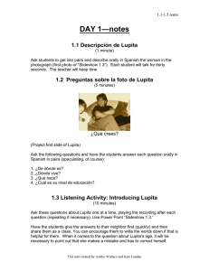 —notes DAY 1  1.1 Descripción de Lupita