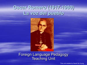 Oscar Romero - teacher version