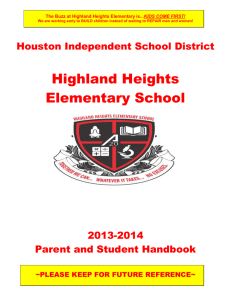 Highland Heights Elementary School Houston Independent School District