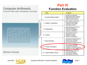 Part VI Function Evaluation Parts Chapters