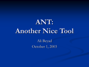 Ali's presentation on Ant