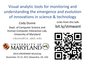 Visual analytic tools for monitoring and understanding the emergence and evolution