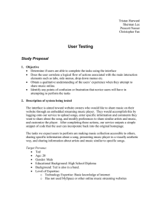 User Testing Study Proposal