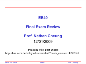 Final Exam Review   Powerpoint 12/1/2009 (1870kb)