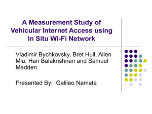 A Measurement Study of Vehicular Internet Access using In Situ Wi-Fi Network