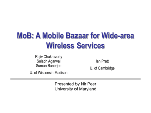 MoB: A Mobile Bazaar for Wide-area Wireless Services