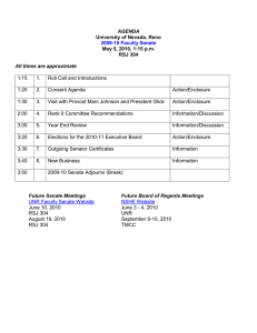 AGENDA All times are approximate University of Nevada, Reno