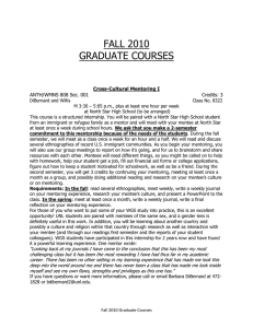 Fall 2010 WGS Graduate Course Booklet