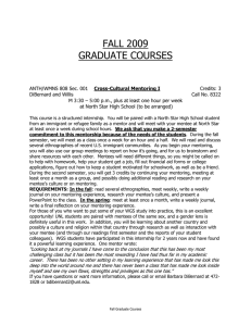 Fall 2009 WGS Graduate Course Booklet