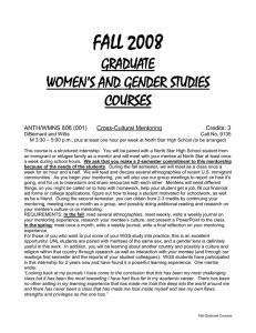 Fall 2008 WGS Graduate Course Booklet