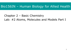 3.1 Basic Chemistry