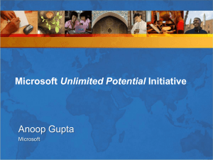 Anoop Gupta Unlimited Potential Microsoft