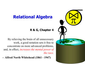 p Relational Algebra