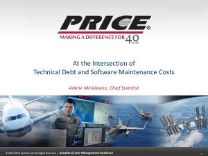 At the Intersection of Technical Debt and Software Maintenance Costs