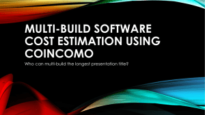 Multi-Build Software Cost Estimation Using COINCOMO