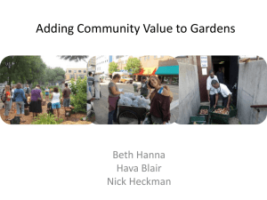 Adding Value to Gardens Presentation (PowerPoint)