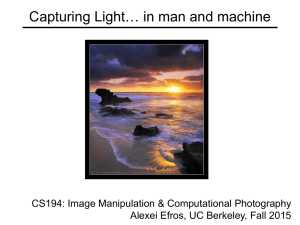 Capturing Light… in man and machine