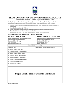 Radioactive Material License Payment Submittal Form