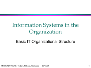 Information Systems in the Organization