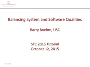 Balancing System and Software Qualities