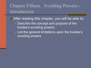 Chapter Fifteen.  Avoiding Powers-- Introduction