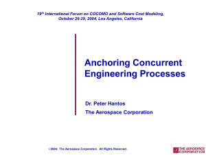 Anchoring Concurrent Engineering Processes