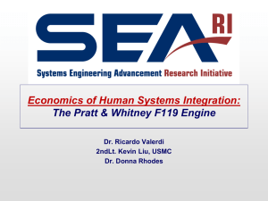 Economics of Human Systems Integration: The Pratt &amp; Whitney F119 Engine