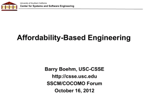Affordability-Based Engineering