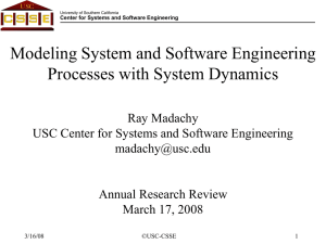 Modeling System and Software Engineering Processes with System Dynamics