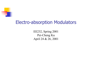 Slides for EA modulator