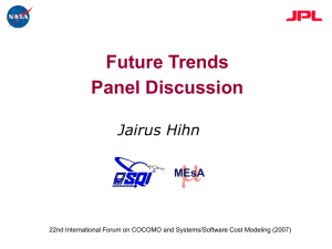 Future Trends Panel Discussion Jairus Hihn MEsA