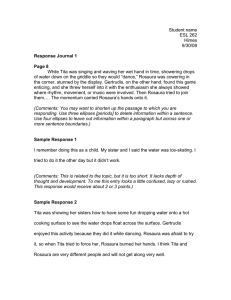 Response Journal Example