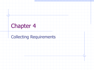 Ch 4, Requirements Gathering