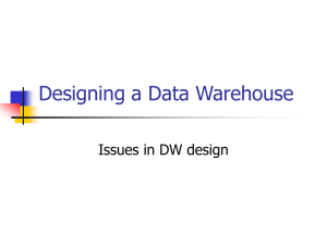 PowerPoint Presentation - Data Warehouse Design