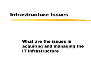 Managing the Infrastructure
