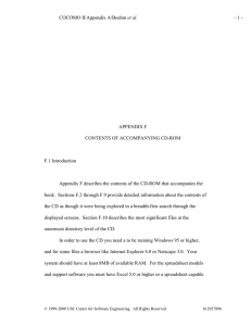 appendix F - Content of Accompanying CD-ROM (000204)