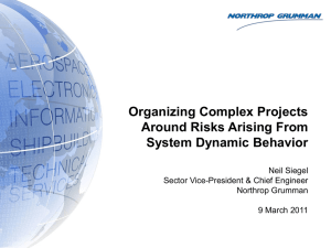 Information Systems Overview Organizing Complex Projects Around Risks Arising From