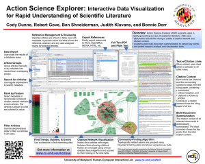 Action Science Explorer: Interactive Data Visualization for Rapid Understanding of Scientific Literature