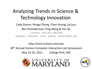 Analyzing Trends in Science &amp; Technology Innovation