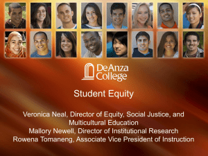 Student Equity Report